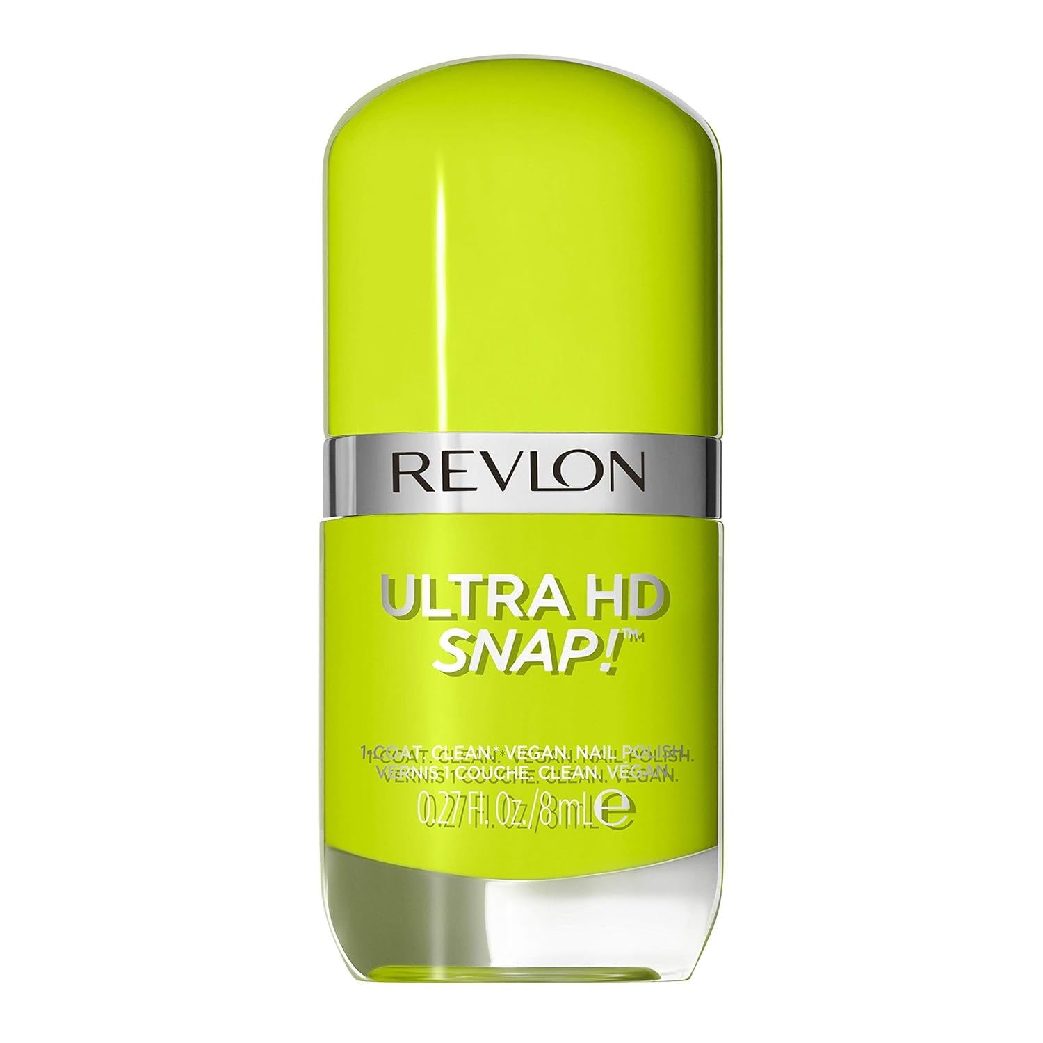 Revlon Ultra HD Snap Nail Polish Long Lasting Vegan Formula Quick Dry One Coat Full Coverage Color (8ml) Hot Stuff (007) Unisex