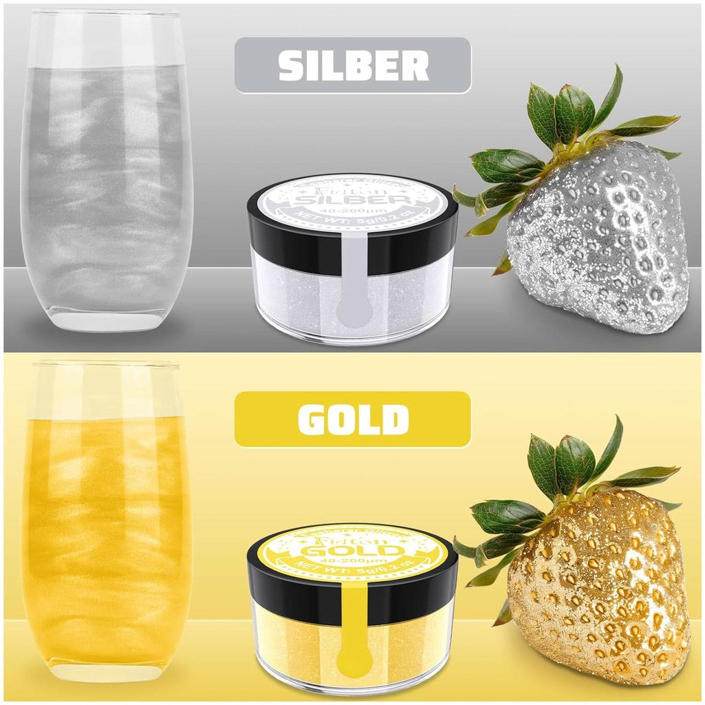 Glitter comestibil, pudra, 5 grame Glitter Naty Shop