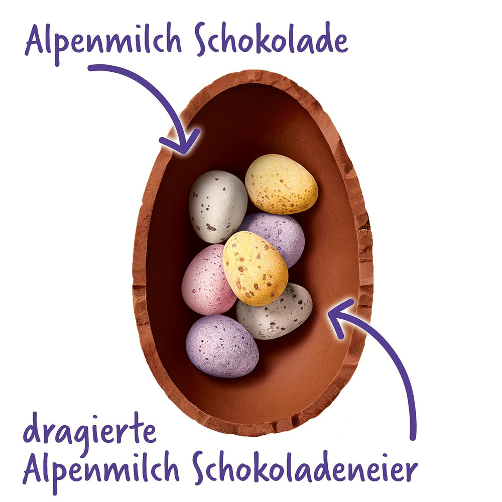 Milkshake Me Egg – chocolate egg filled with mini colored eggs from alpine milk chocolate – 97g