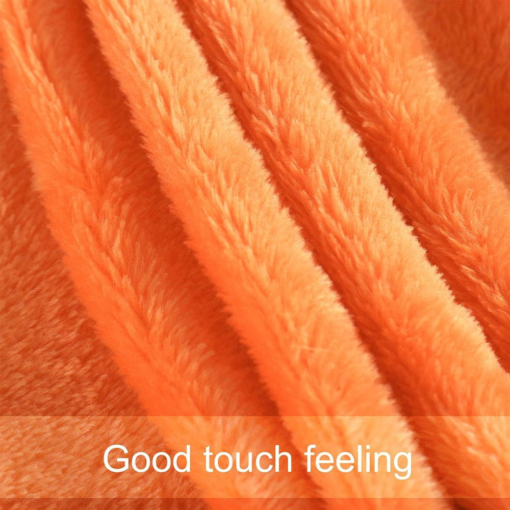 Sourcing Map Cozy blanket blanket bedspread Soft & warm fleece blanket as a sofa blanket Sofa blanket Living room and cuddly blanket Soft plush wool blanket Orange 150X200Cm Beds and Blankets Besuche den uxcell-Store