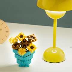 Plus-Plus 5163 Geniales Konstruktionsspielzeug, Sonnenblumen von Vincent Van Gogh, Inspired-Edition, Kreativ-Bausteine ​​Tube, 350 Teile, Sunflowers