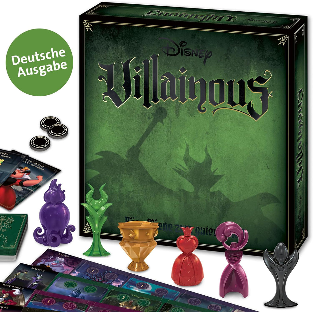 Ravensburger Family Game Disney Villainous, Board Game for Kids and Adults, 2-6 Players, Party Game for Ages 10 and Up with Disney Villains