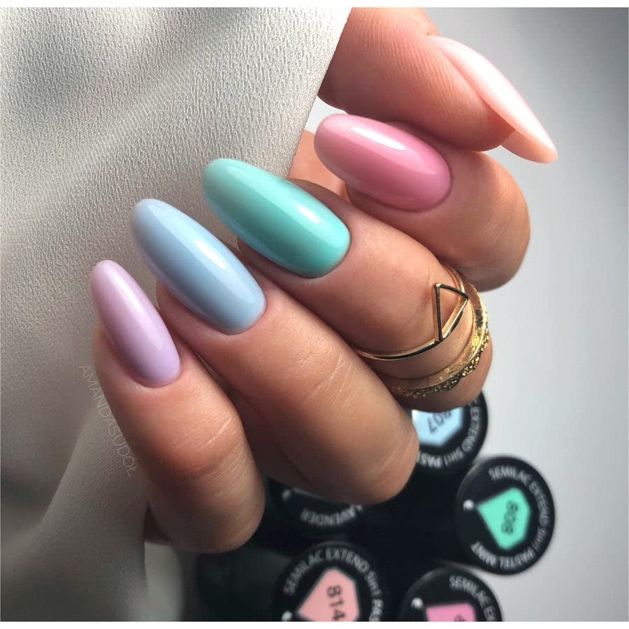 Semilac Extend UV nail polish 5 in 1 808 Pastel Mint 7ml