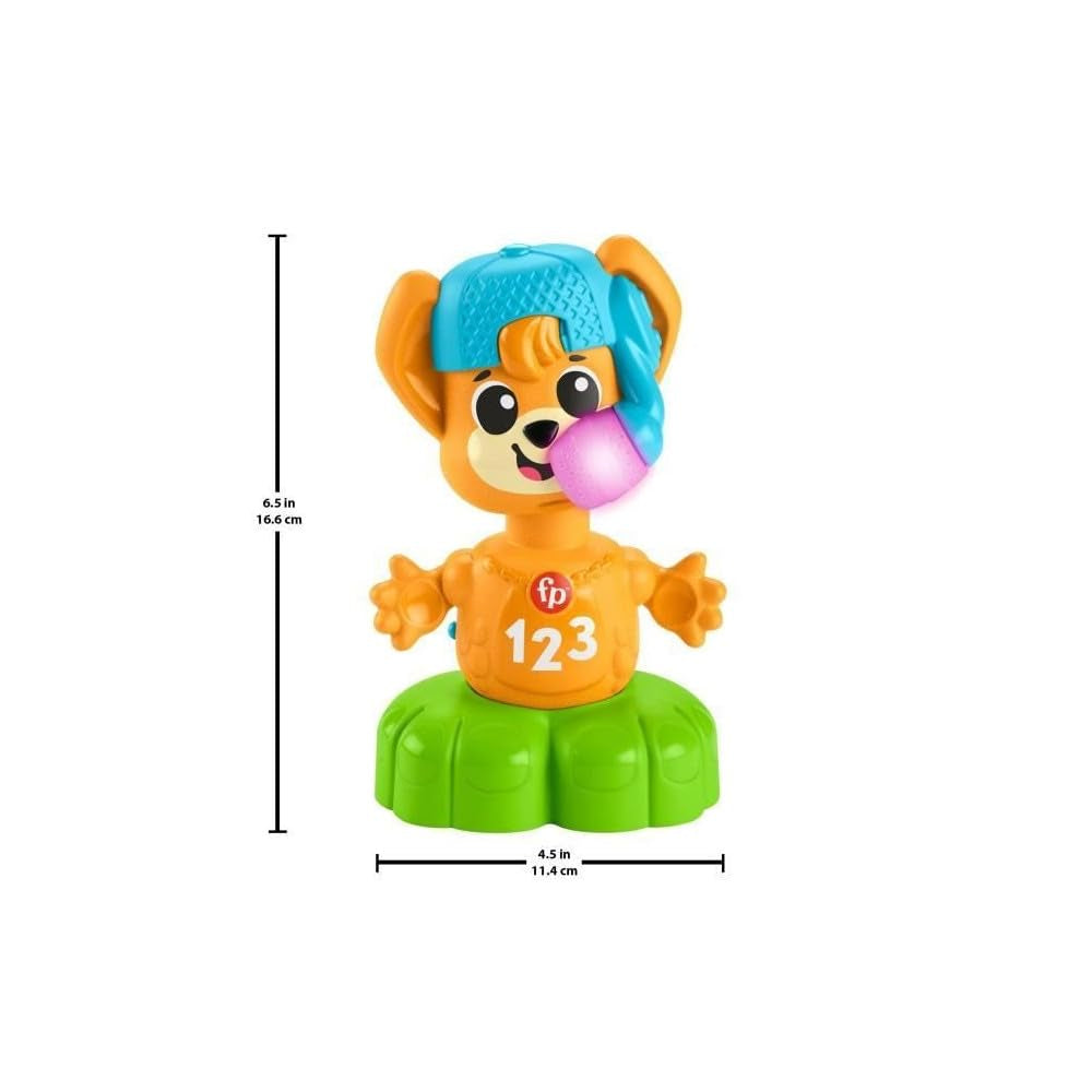 Fisher-Price Sync Squad fox counter toy, jucărie pentru bebeluși și copii mici cu muzică și lumini interactive, de la 9 luni, versiunea franceză, HYK94 Jucarii Bebe Naty Shop