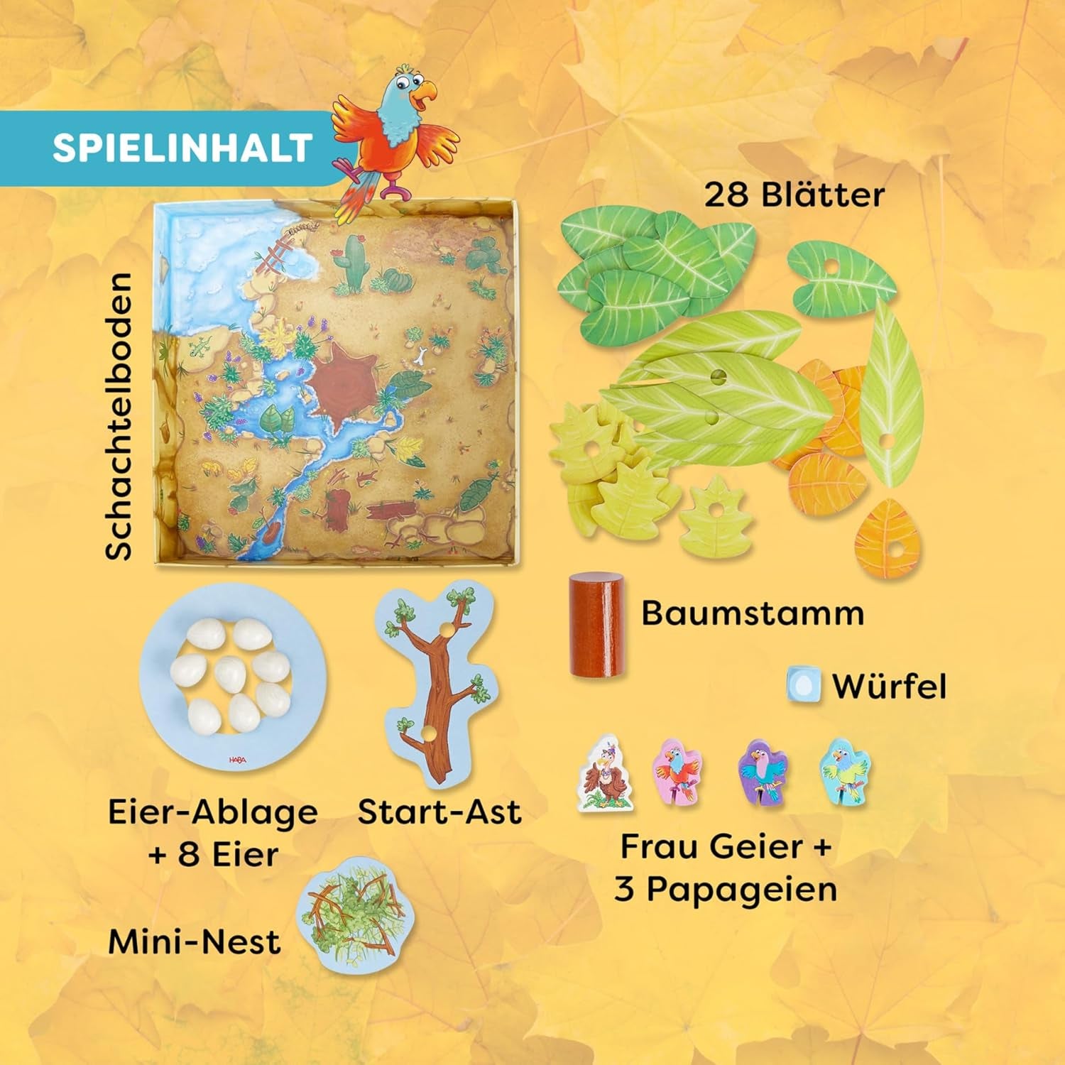 HABA Woe is me, Lady Eagle! – Exciting nest building wooden dexterity game for children 3 years and up – 2011720001