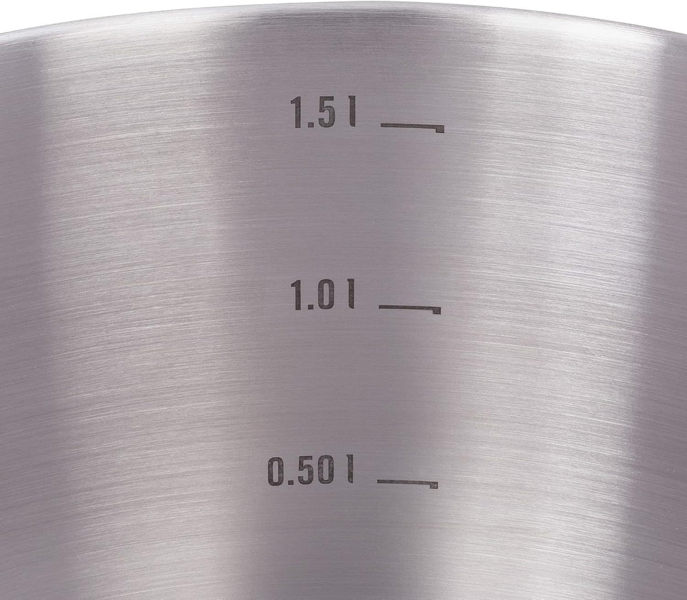 Tatonka Food Bowl - Recipient / bol pentru alimente din oțel inoxidabil - Cu capac, cleme de fixare și scalare a volumului - 0,5L / 0,75L / 1L volum Cutii depozitare alimente Naty Shop