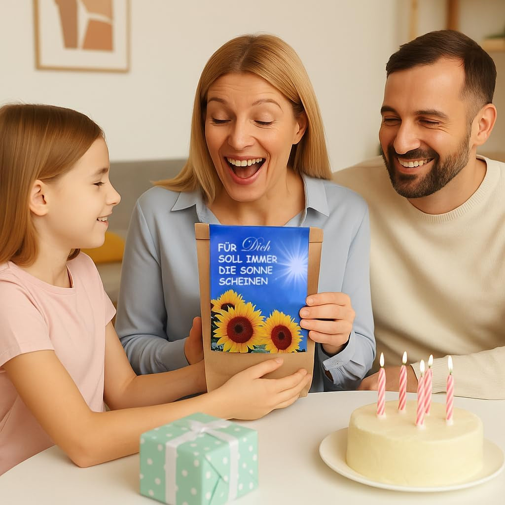 Gift for Women - May the Sun Always Shine for You - Sunflower Growing Kit, Gift Idea Surprise Bag, Planting Kit