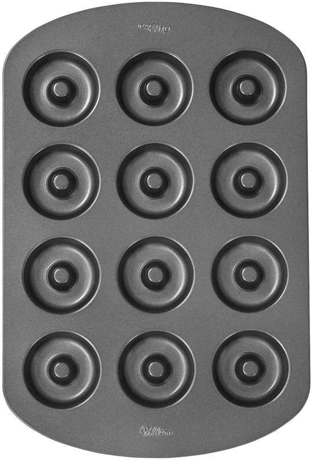 Wilton Donut-Backform Mit 12 Mulden Donutform, Hochwertige Donut Backform Mit Antihaftbeschichtung Für 12 Mini-Donuts, Spülmaschinenfest Molds and trays for baking Naty Shop