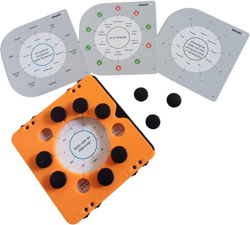 Piatnik 7167 - Smart 10 | The revolutionary know-it-all board game | For Quiz Enthusiasts | Who is the king of quizzes? | Ages 12+ | A to Z Knowledge Questions | For home and away