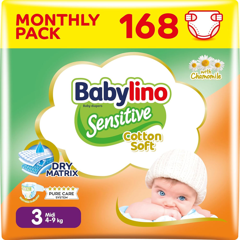 Diapers for sensitive babies, size 7, extra large plus (+15 kg), 14 pieces