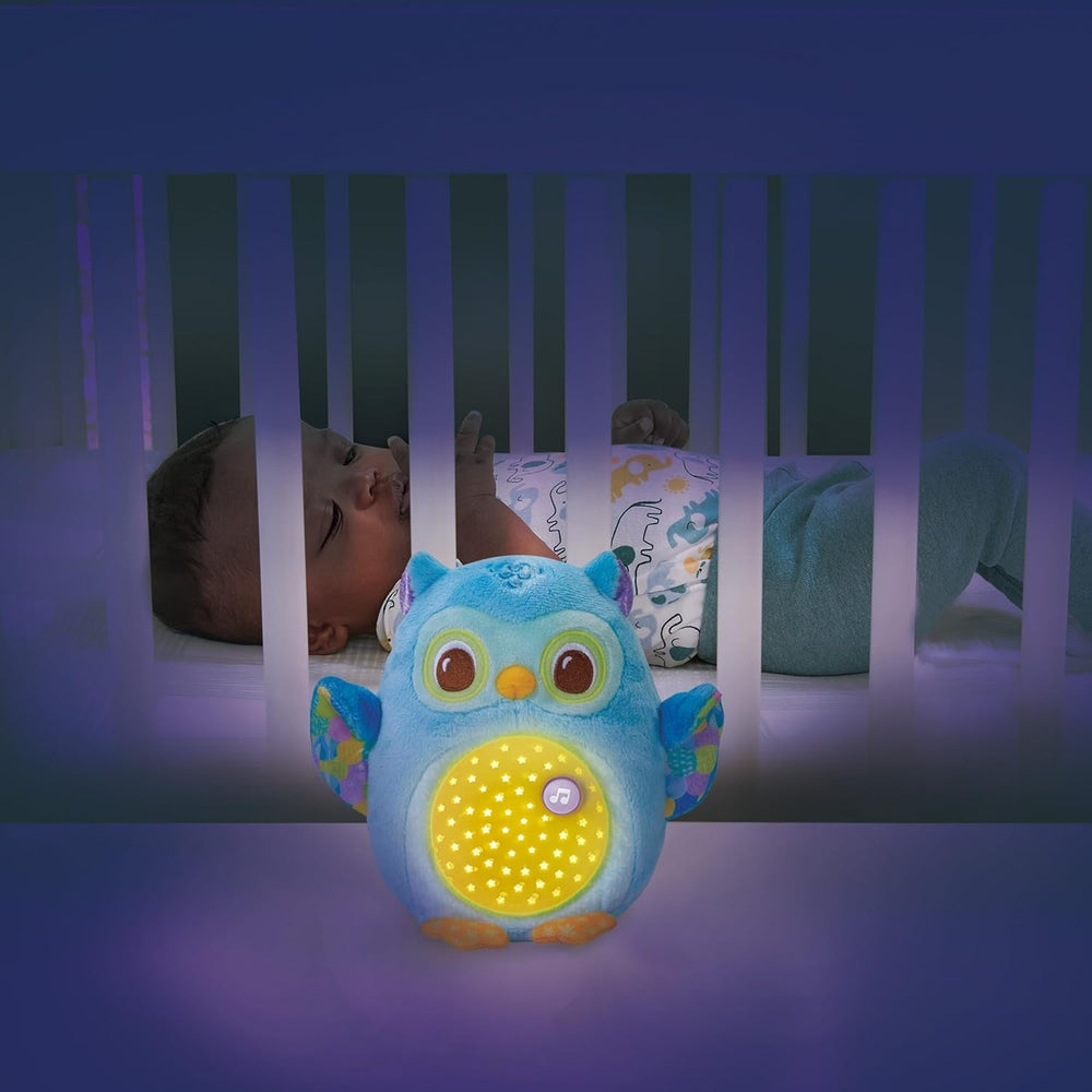 Bufniță de pluș Vtech Baby Luminous - Ajutor liniștitor de pluș cu lumină de noapte, 3 cântece cântate și 33 de melodii - Pentru copii cu vârsta cuprinsă între 0-36 luni Jucarii Bebe Naty Shop