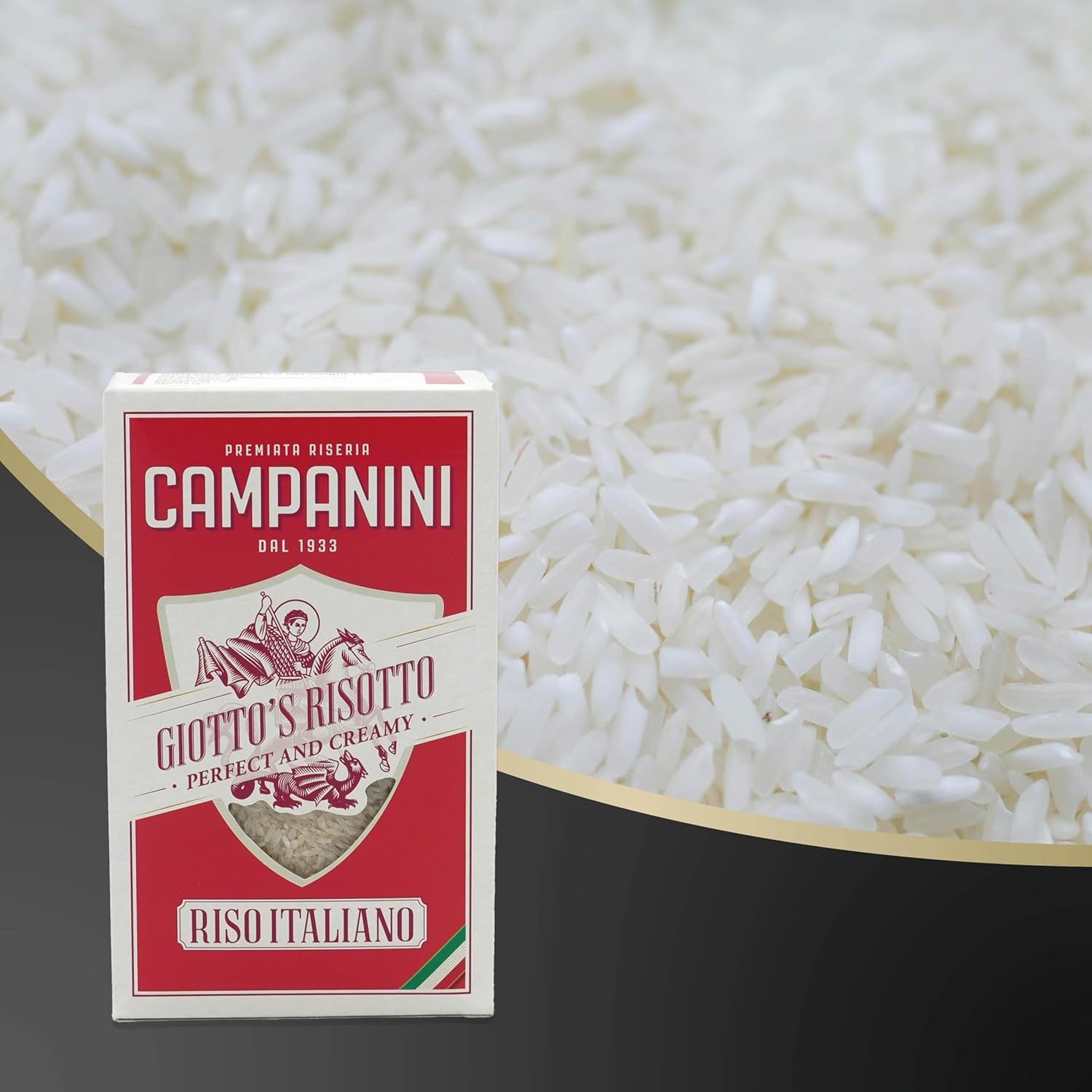 Original rice for risotto | Campanini rice for risotto | 1000g | from Italy | Risottos and soups