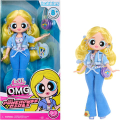 L.O.L. Surprise! OMG The Powerpuff Girls Puppe - Bubbles - Enthält 1 Modepuppe, Inklusive Outfit und Accessoires, 3 zum Sammeln