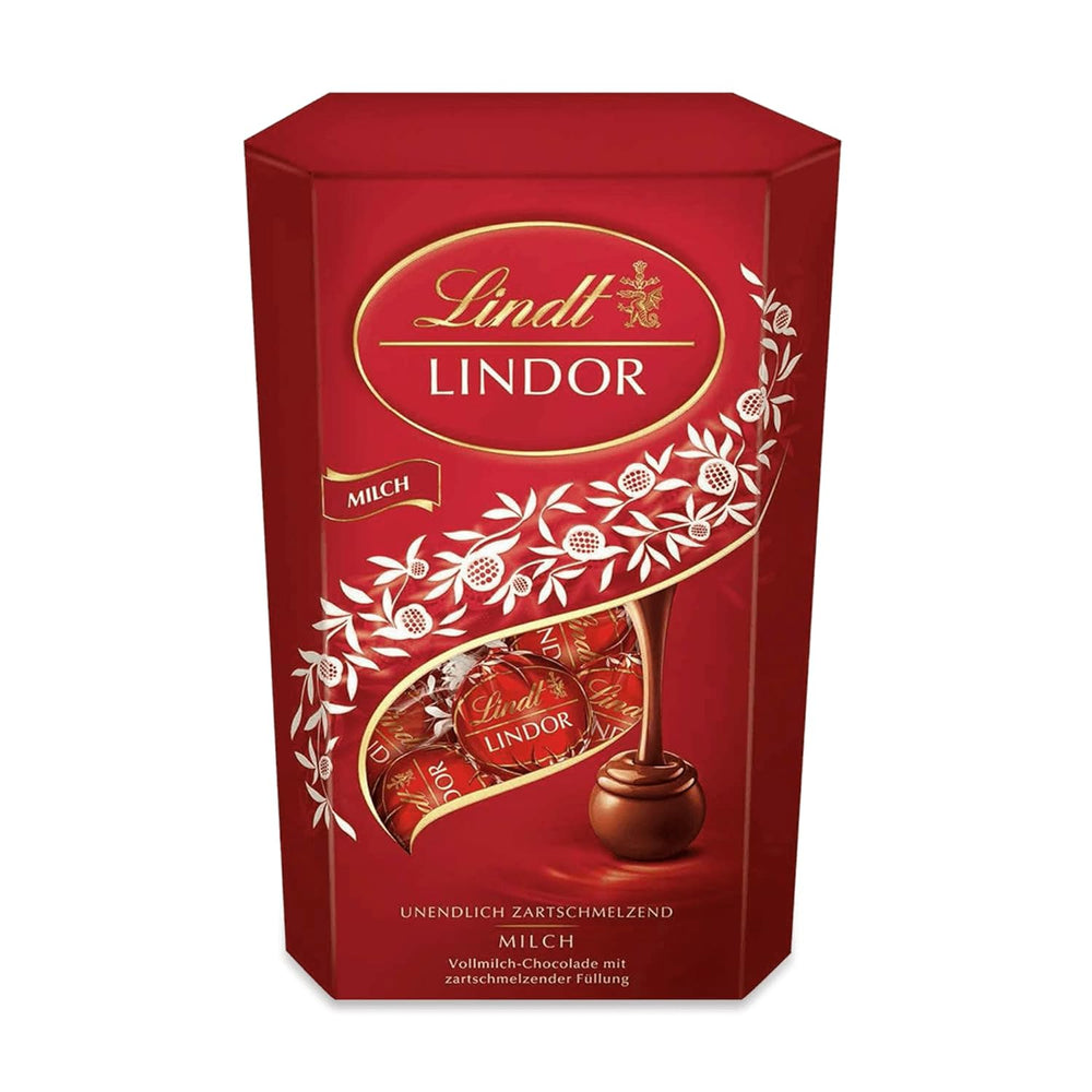 Lindt Chocolate | Milk chocolate cone LINDOR | 500g | 38 Milk Chocolate Balls with Melt-in-the-Mouth Filling | Chocolate gift