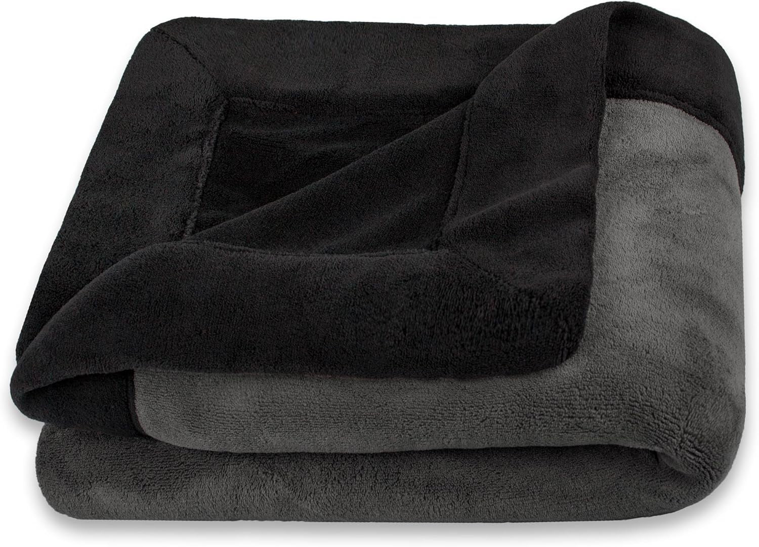 Celinatex fluffy blanket 150 X 200 Cm light blue sofa blanket warm soft microfiber blanket Fleece Oeko-Tex Montreal Beds and Covers Besuche den CelinaTex-Store Black / dark gray 150 X 200 Cm