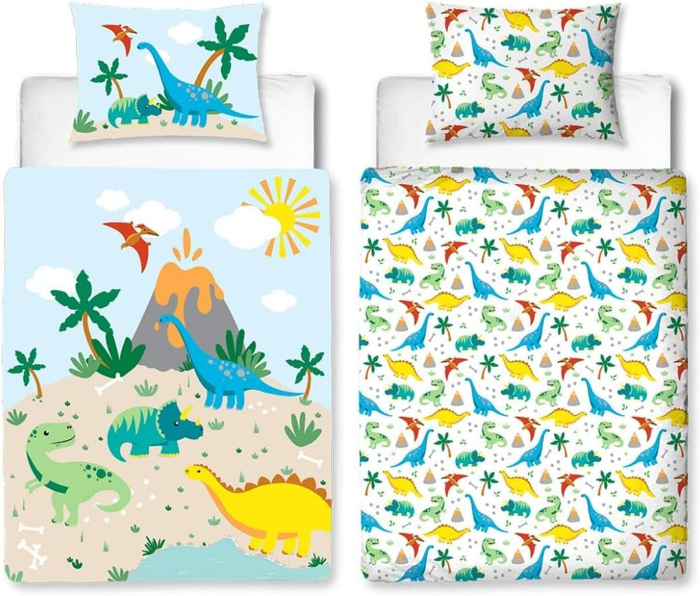 Bed linen for children, cotton Bed linen - children Naty Shop 100 X 135 + 40 X 60 Dino flannel