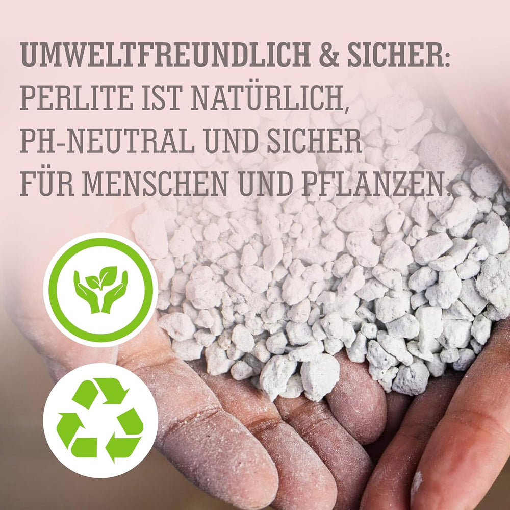 LERAVA® Perlite for Plants (5L) – Coarse-grained perlite for soil improvement – ​​Ensures optimal drainage and aeration – Natural soil and hydroponics additive – Granules for plants