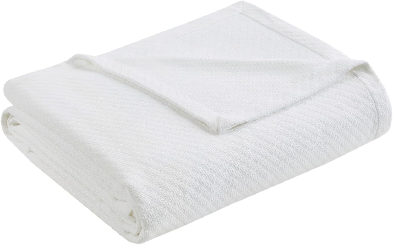 Madison Park Luxury Liquid Cotton High Quality Soft Comfortable 100% Ringspun Cotton Blanket For Bed Sofa Couch Blush Full/Queen Naty Shop Quilts & Quilts White King Size
