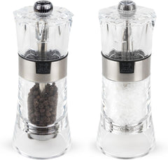 OSLO Duo acrylic/stainless steel 14 cm Grinders and Grinders Naty Shop Pepper and salt grinder set