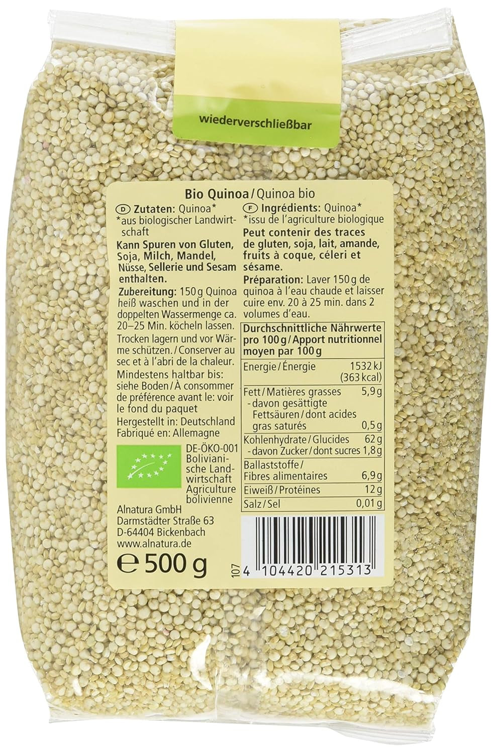Organic quinoa, 500g