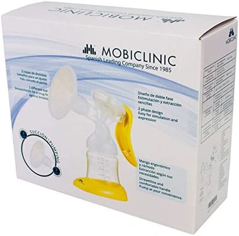 Mobiclinic ®, Manual breast pump, European brand, ergonomic handle Accessories Food and Breastfeeding Bebe Naty Shop