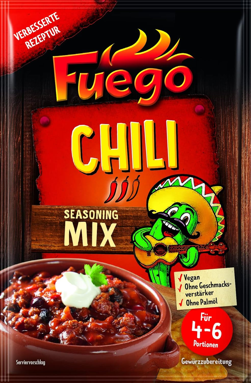 - Chili con Carne Seasoning Mix | Würzmischung für Chili con Carne, vegetarian Chili without Carne | For 4-6 servings Vegan, ohne Gesmacksverstärker | 30 g in Bag