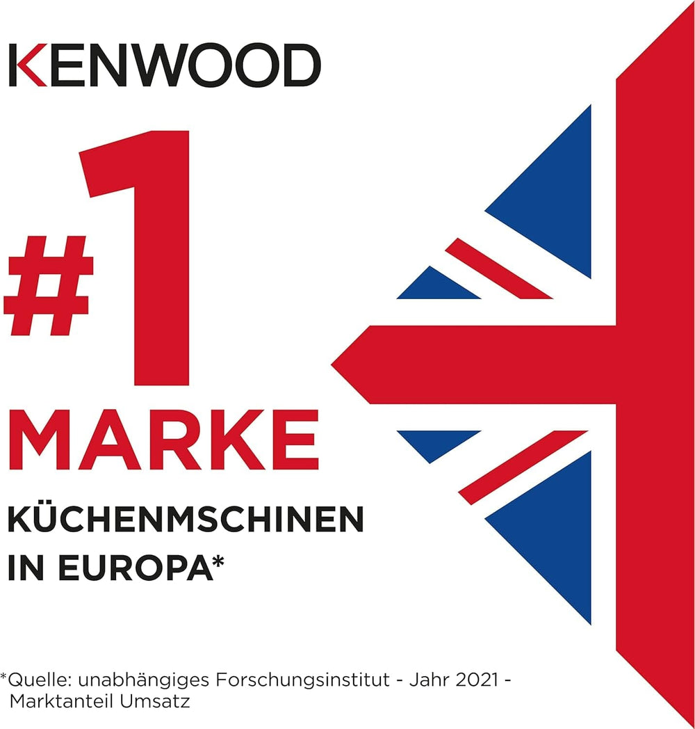 Kenwood Titanium Chef Baker KVC65.001WH, Küchenmaschine Mit Integrierter Waage, 1200 Watt, Inkl. 3-Teiligem Patisserie-Set, Spatula & Spritzschutz, Weiß Mother and Child Naty Shop