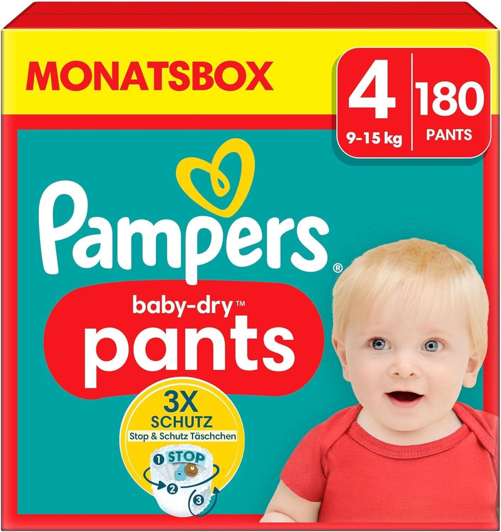Pampers Windeln Pants Größe 5 Baby-Dry, 160 Windeln, 12Kg-17Kg, 360° Fit Hilft, Auslaufen Zu Verhindern Mother and Child Naty Shop 4 (180 pcs) New
