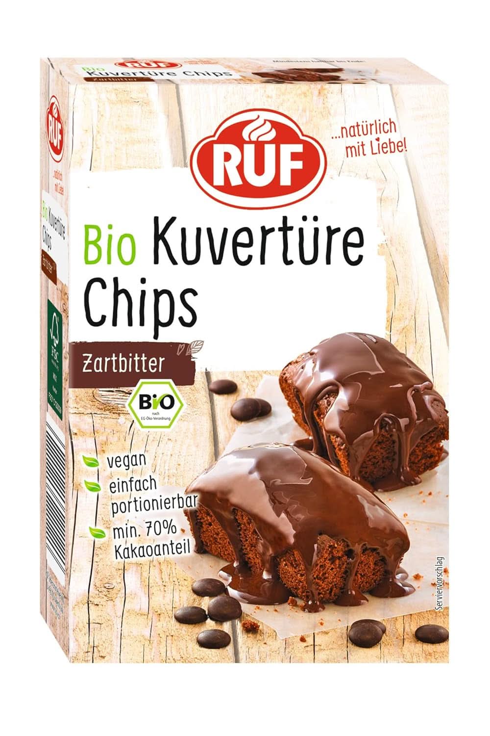 RUF Couverture Chips Ruby, 100 grams Glazes and Decor Naty Shop 150 grams Dark Chocolate