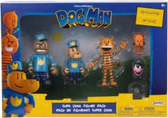 Dog Man Movie Action Figure Multipack Set de la Jakks Pacific, include figuri mobile de 6 cm - jucării inspirate din film, Lil Petey, Petey, Chief și Flippy! Action figures Naty Shop