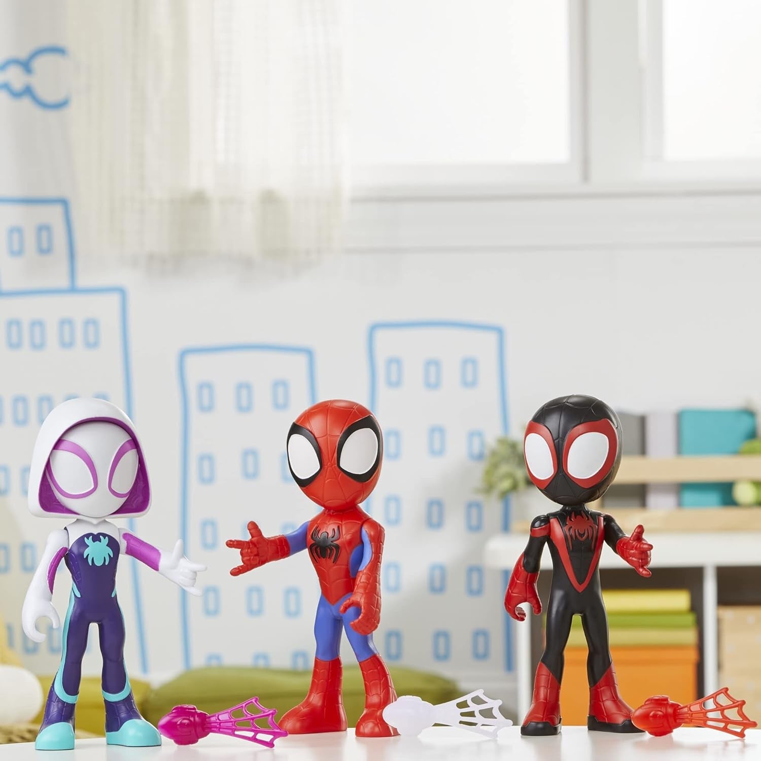 Marvel Spidey and His Amazing Friends Supersized Hero 22.5-Cm Action Figures 3-Pack Action figures Naty Shop