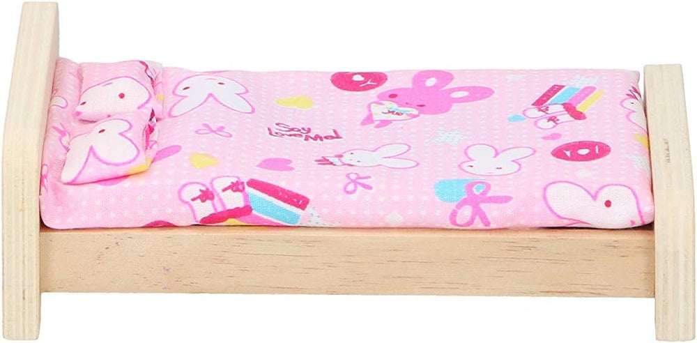 Marionette Wooden Toys - Wooden dollhouse with furniture and dolls - 11 pieces Dollhouses Naty Shop