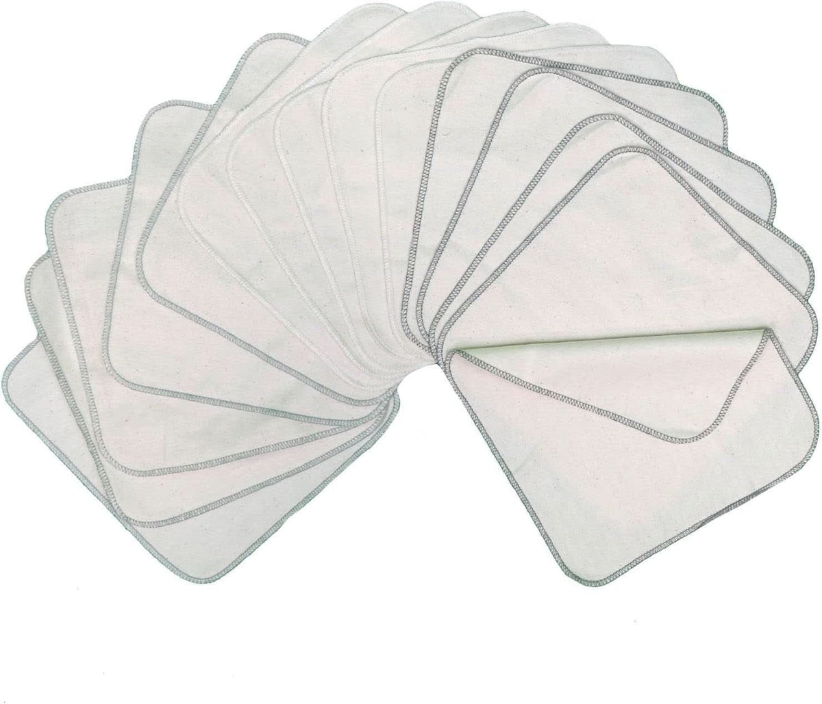 Avo + Cado - Pack of 15 reusable baby washcloths as a replacement for wet wipes (color: gray) Mother and Child Naty Shop