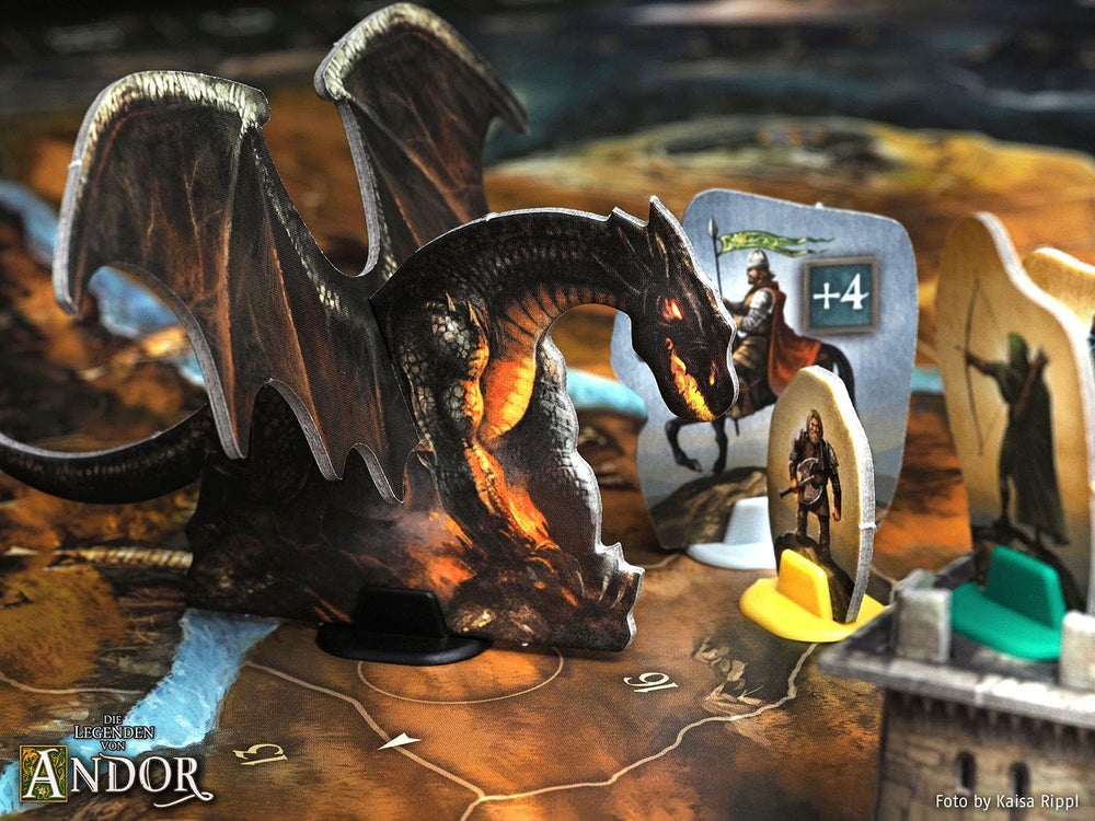 Kosmos 683122 Legends of Andor - Big Box, Base Game (Kennerspiel des Jahres 2013) and Additional Expansions, Fantasy Classic, Cooperative Fantasy Board Game, Ages 10+