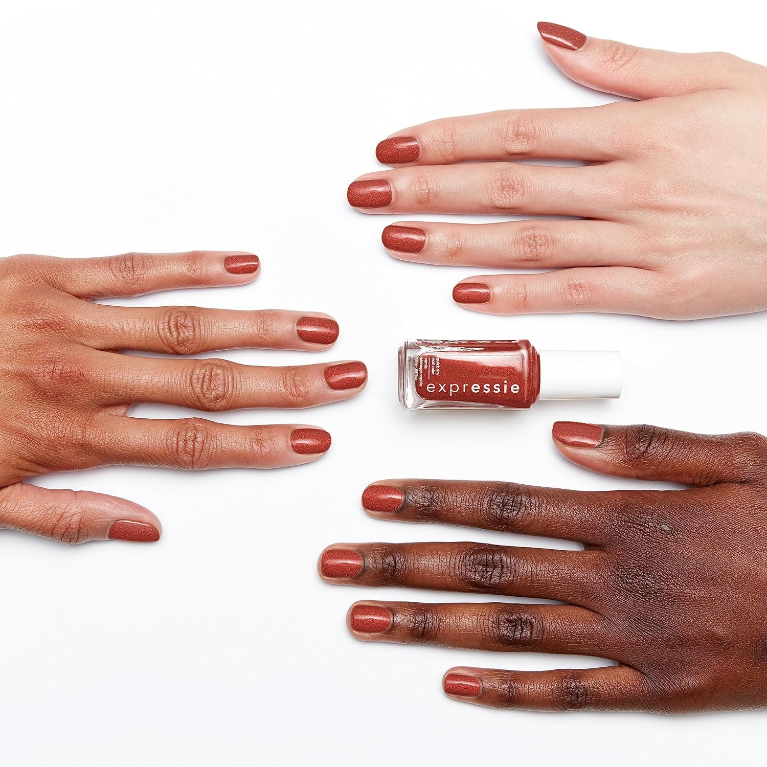 Essie quick drying nail polish "expression", no. 270 misfit right in, metallic, vegan formula, 10 ml