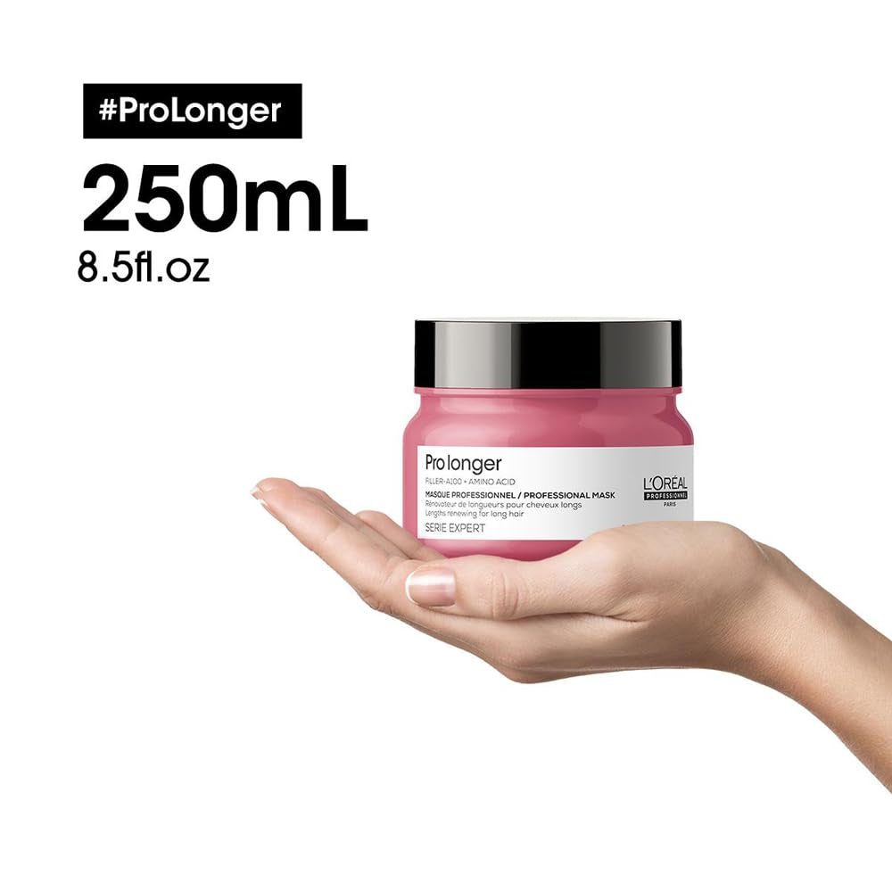 L'Oréal Professionnel Mască de întărire a părului pentru păr lung și subțire, cu Filler A-100 și aminoacizi, Series Expert, Pro Longer Mask Masca de par Naty Shop