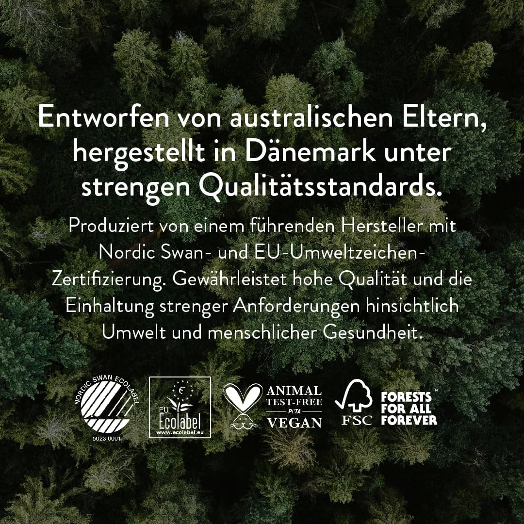 Push-up diapers, size 4 L (7-12 kg) - 1 bag of 25 pieces - No harmful substances, eco-friendly, ultra-flat, for night use - Made in Denmark