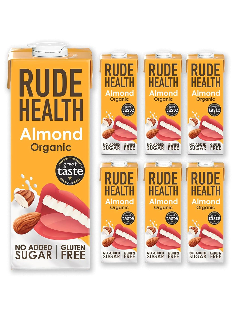 Rude Health 6 x 1 Liter Bio-Cashew-Drink, 100% natural Bio-Getränk, glutenfrei, ungesüßt, preisgekrönt, gesund & vegan, 100% recycelbare Verpackung