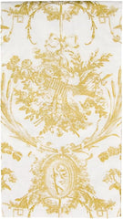 Șervețele de toaletă romantice, culori aurii, 15 bucăți per pachet