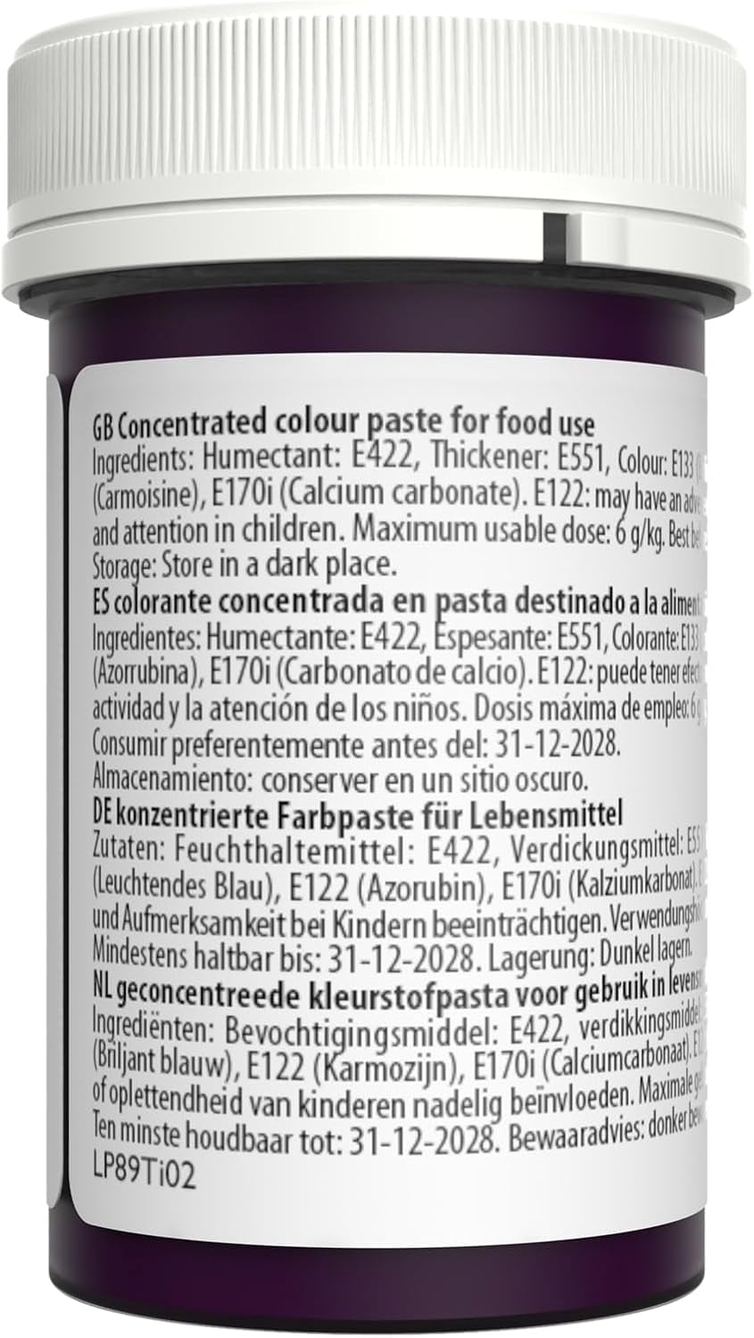 Colorant alimentar Sugarflair pentru paste Pastel Magenta, colorant alimentar pentru paste, fondant și marțipan, culori concentrate Spectral - 25 g