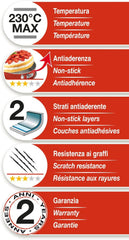 508000000hgnam Rossana 2.0, heart shape 25 cm, steel with inadequate coating, Molds and trays for baking Naty Shop