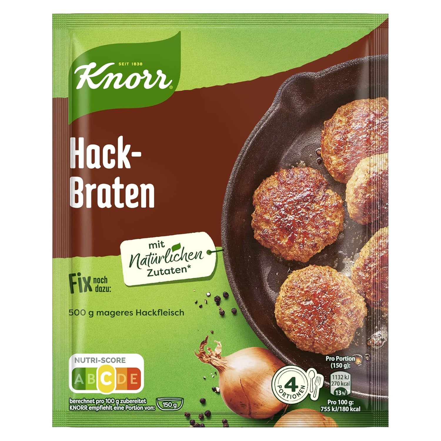 Knorr Fix Pfeffer-Rahm Medaillons 3 Portionen (1 x 35 g) | 35 g (1 pack)