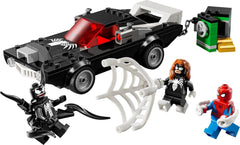 LEGO Marvel Spider-Man Mech Vs. Venom Muscle Car - Mașină de jucărie cu 3 minifigurine de supereroi - Model de mașină cu trăgători - Cadou pentru băieți și fete cu vârsta de 7+ 76309 Seturi de constructie Besuche den LEGO-Store