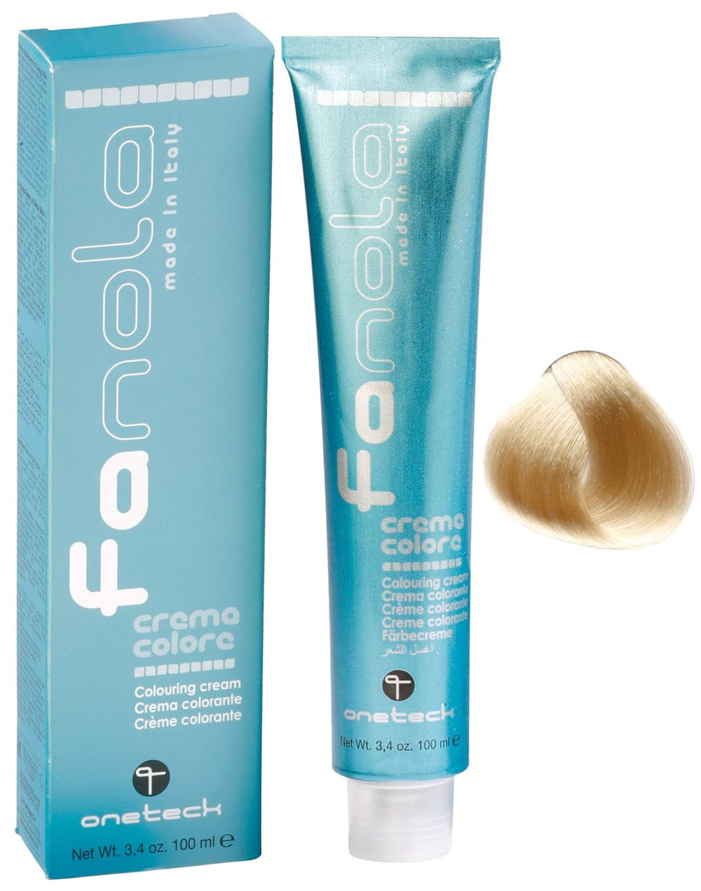 Fanola crema colore Cremă colorantă 7.0 Blond, 100 ml Vopsea pentru par Naty Shop 10.00 Blond Platinum Intensiv