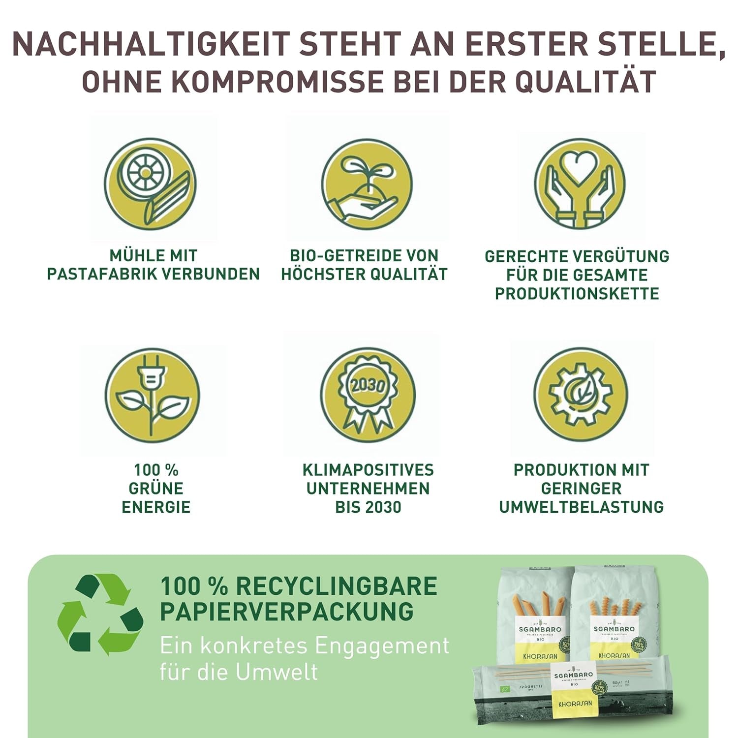 Organic Fusilli Pasta No. 93 - 500g of Khorasan wheat - Ancient wheat, high in protein, 100% grown in Italy - Versatile in the kitchen and rich in nutrients