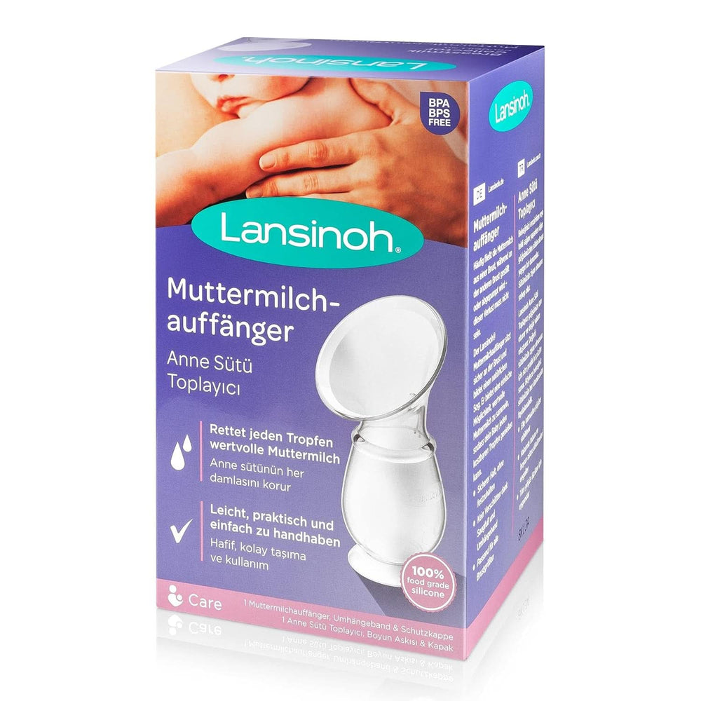 Lansinoh Silikon Milchpumpe & Muttermilchauffänger - Angenehmes & Extrem Weiches Silikon - Rettet Jeden Tropfen Muttermilch - Alternative Zu Milchauffangschalen, 1 Stück (1Er Pack) Accessories Food and Breastfeeding Bebe Naty Shop Single Vörangermodell