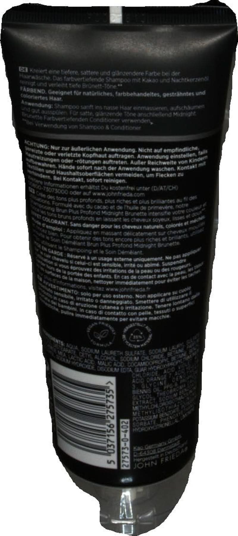 John Frieda - Midnight Brunette Shampoo, 250 ml Shower and bath Naty Shop