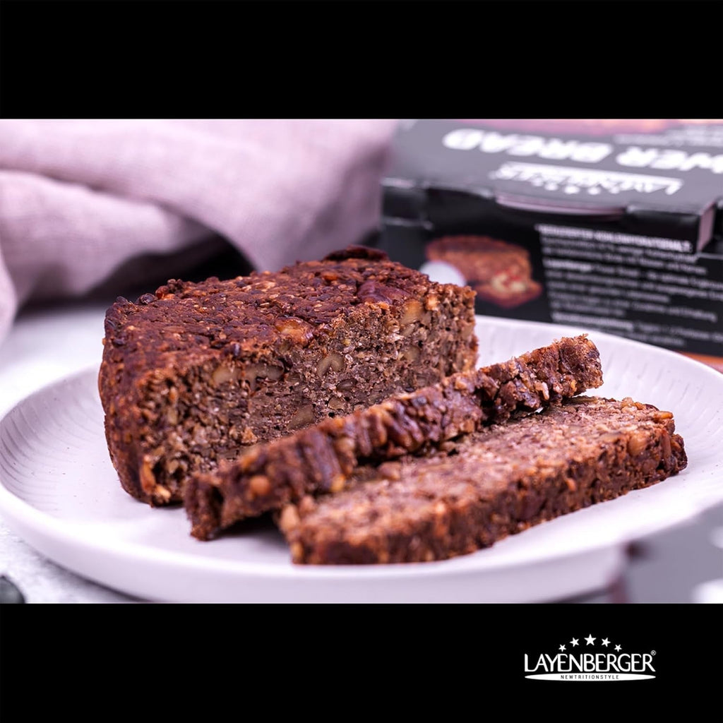 Layenberger Prower Bread Walnuss, Eiweiß- Und Ballaststoffquelle, Ohne Konservierungsmittel, Ohne Hefe, Ohne Mehl, Mit 14G Protein Pro 100G, (1 X 500G) Amestec pentru copt si gatit Naty Shop