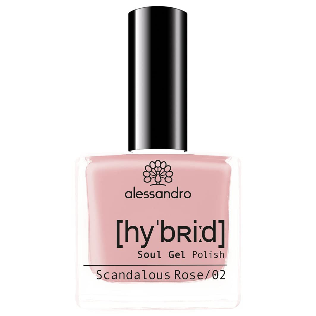 Alessandro Sinful Glow HYBRID nail polish - Nude shade - Perfect nails in just 3 steps, without LED - lasts up to 10 days! 8 ml