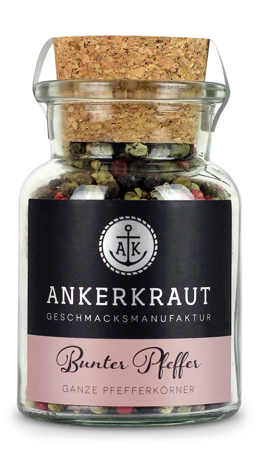Ankerkraut Bunter Pfeffer, ganze Pfefferkörner für die Pfeffermühle, 150g in the bag